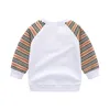 Baby Boys T-shirts Spring Autumn Kids Long Sleeve T-shirt Letters Tryckta barn Turn-Down Collar Tops Tees Child Shirt Boy Clothes A01