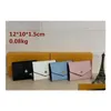 Wallets Yq Women Short Mini Hasp Folding Lychee Pattern Pu Leather Original Bag Serial Number Purse Handbag Wallet Holders Shoder 221K