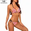 Kadın Mayo Kadın Mayo Vip Moda Kadın Mayo Yaz Bikini Seti Push Yukarı Kadın Plaj Giyim Hırvatistan Bayrağı Baskılı Bikini Mayo Takım T230524L230909