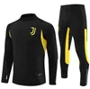 Juventus Tracksuit 2023 24 25 Soccer Pogba di Maria Vlahovic Chiesa 22 23 24 Juventus Training Suit Men Kit Kit Kit Football Zestaw sportowy