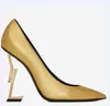 Designer Red-Bottoms Women Dress Shoes High-Heeled Luxurys Designers Shoe 10cm Heels Black Golden Gold Wedding Shoes