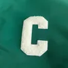 Mens Fur Faux Fur Sports Retro Green Baseball Jacket Men High Street Letter Embroidery Thick Varsity Jackets Bomber College Coats Unisex 230909