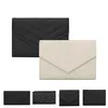 Envelope Cassandre Leather caviar wallets coin purses with box Womens mens luxury Designer Zip cards holder Matelasse Fragments ca212m