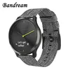 Canvas Nylon Watchband for Garmin Vivoactive 4 4S Venu Luxe Style Vivomove 3 3S HR Quick Release Strap Watch Band252t