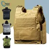 Fashion-Security Guard Anti-Stab Tactical Vest with two Foam Plate Miniature Hunting Vests adjustable shoulder straps234m