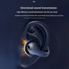 T75 öronklipp Bluetooth-hörlurar Benledning Earphone Trådlösa öronsnäckor 3D Surround Stereo Bass Sports Headset med MIC