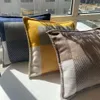 新しい色ウールクッション装飾枕黄色の茶色のリビングルームソファ枕ホームラグジュアリーホース5050cm2649