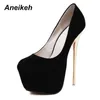 Sexy Pumps Bruiloft Dames Fetish Schoenen Beknopte Damespumps Hoge Hak Stripper Flock Pumps 16 cm 230807