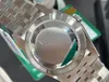Rolaxes relógio automático limpo safira pura produz mostrador fivela aço 3235 126334 e movimento integrado cor de vidro l
