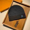 Новинка 2022 года, классическая дизайнерская зимняя мода, дизайнерская вязаная шапка, осенняя шерстяная шапка с буквами, жаккардовая унисекс, череп 83J9