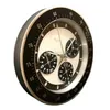 Grande orologio da parete Design Orologio Arte metallo Calendario in acciaio inossidabile Orologi luminosi315W