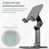 Tre avsnitt Foldbar skrivbord Mobiltelefonhållare för iPhone iPad -surfplatta Flexibelt bord Desktop Justerbar cell Smart