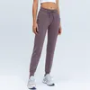 L-31 Women Outdoor Sweatpants Fitness Yoga Pants Slim Was Thin Joggers with Front Hand Pockets Casual Track Pants Loose Straight B237B