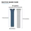 Duotone Color AP Silicone Magnetic Listband Link Bracelet Band Band Bands Bands Bands For Apple Watch Series 3 4 5 6 7 8 SE