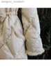 Parkas en duvet pour femmes Parkas en duvet pour femmes hiver longs manteaux rembourrés en coton bordure à franges français flou chaud Baggy polaire imitation vison Parka Midilegth vestes 2023 230106 L