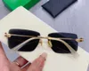 1126 Bezprzewodowe okulary przeciwsłoneczne złota zielona soczewki mężczyźni kobiety Sunnies Gafas de sol projektant okularów przeciwsłonecznych Occhialia da sole Uv400 Ochrona okularu