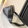 Topp högkvalitativa midja påsar 100% äkta läderdame SLP Luxury Belt Bag 569737 Caviar Designer Cross Body Messenger Handbag Ches223s