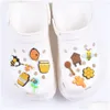 Charms Factory Wholesale Summer Bee Flower Soft Pvc Rubber Shoe Clog For Christmas Gift Drop Delivery Otchi