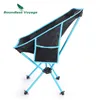 Kampmeubilair Grenzeloze Voyage Buitenklapstoel Campingvisstoel met draagtas Robuuste strandmaanstoel voor tekenen Picknick BBQ HKD230909