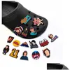 Accessoires voor schoenonderdelen Nieuwe PVC-bedels Schoenen Klomp Jibz Fit Polsband Knoppen Decoraties Meisjes Jongens Geschenkspeelgoed Cartoon Spel Gesp Drop D Dhswm