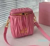 Crossbody Bags Fold Shoulder Handbags DesignerChain Portable Cosmetic Lipstick Bag Sheepskin Black Ladies Small Purses