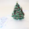 Kerstman Hertenkar Creatieve 3D-wenskaart, papiersnijwerk, papierambachten, kerstboom uithollen, vakantiewensen