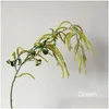 Dekoracyjne kwiaty wieńce 4pcs/działka 78 cm sztuczna roślina plastikowa wisteria owoc Fake Flower Wall Decor Dekoracja krajobrazu Ot6UW