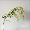 装飾的な花の花輪4pcs/lot 78cm人工植物プラスチックウィスターフルーツフェイクフラワーウォールウェディングデコレーションランドスカ装飾ot6uw