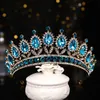 Biżuteria ślubna luksusowa kryształowa panna młoda i korony królowa Diandem konkurs nałogowy akcesoria 230908