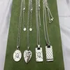 Collana vintage in argento sterling da donna con scheletro, streetwear, con ciondolo a catena fantasma, girocollo, gioielli di design di lusso, senza scatola309x