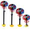 Conjunto de cesta de basquete para crianças ajustável portátil suporte de basquete esporte jogo conjunto net bola e bomba de ar da criança do bebê sport9613296j