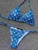Mulheres Swimwear Designer Swimsuit Mulheres Vintage Thong Micro Cover Up Womens Bikini Sets Swimwear Impresso Ternos de Banho Verão Beach Wear Terno de Natação L230909
