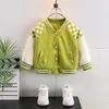 Детская дизайнерская куртка весна-осень в полоску клетчатые бейсбольные куртки детское пальто