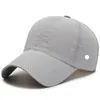 LL Outdoor Baseball Hüte Yoga Visiere Ball Caps Leinwand Kleines Loch Freizeit Atmungsaktive Mode Sonnenhut für Sport Kappe Strapback hut #3250O