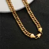 Altın Takı Halenleri Geniş 7mm Tıknaz Bağlantı Zinciri Altın Renk Kalın Kalın 9 10 11 inç Ayak Bilekleri Kadınlar Erkekler Su Geçirmez 18K Hamser Tasarımcı Anklet