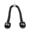 Tricep Ropes Resistance Bands Abdominal Crunches Cable Pull Down Lateral Biceps Muscle Training Fitness Body Building Gym Pull Rop233P