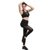 Calças esportivas confortáveis para mulheres, nova moda feminina, yoga, malha, patchwork, altamente elástica, fitness, g300v