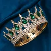 Hochzeit Haarschmuck Braut Europäische Prinzessin Tiara Runde Barock Festzug Kronen Kristall Vollkrone König 230908