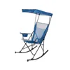 Meubles de camp Ozark Trail Mesh Tension Rocking Camp Chair avec auvent bleu et gris bascules détachables adulte HKD230909