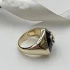 Avoir des timbres en or 18 carats Noir pêche coeur Cluster Rings mode féminine simple marque boucles d'oreilles de créateur pour les femmes fête de mariage e225A