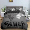 Ensemble de housse de couette pour jeux vidéo pour adolescents, housse de couette, King Size, contrôleur de manette de jeu, literie pour enfants, garçons et filles, jeu pour jeunes, 210615242y