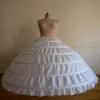 Yüksek kaliteli kadınlar Crinoline Petticoat Ballgown 6 Çember Etek Düğün Gelin Elbisesi Balyosu için Uzun Etirlik