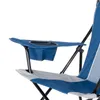 Camp Furniture Mesh Tension Rocking Camp Chair with Canopy Cupholder Blue Grey Detachable Rockers Adult Beach Chair for Camping Foldable Chairs HKD230909