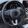 Garniture autocollante de décoration de cadre de boutons de volant de Console centrale de voiture pour Mercedes Benz C E W205 W213 GLC X253 classe CLA GLA299A