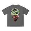 Hellstar Studios Earth Print Designer Мужские футболки Хип-хоп Футболки с короткими рукавами Унисекс Хлопковые топы Мужские винтажные футболки Свободная футболка с круглым вырезом Rock Oversize S-XL
