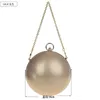 Borse da sera Famoso marchio di design Moda Perla a forma di palla Carino Oro Argento Paty Round Globe Borse Borsa a tracolla Borsa da donna 230908