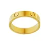 Mode Luxe Designer Ringen 4mm 5mm 6mm Paar Liefde Ring schroef Diamant titanium staal zilveren mannen en vrouwen Rose Gouden sieraden cadeau voor geliefde groothandel voor wederverkoop