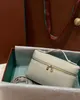 Вечерние сумки Роскошная сумка-мессенджер Женская простая сумка через плечо с личи из воловьей кожи с маркировкой Loro Сумка Lp Piana Cosmetic Pouch Box 230908