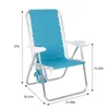 Camp Furniture Mainstays Aluminum Bungee Beach Chair Red White Blue Stripe beach chair outdoor chair camping chair HKD230909