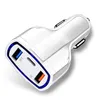 Typ C PD ładowarka samochodowa 3 w 1 porty USB Szybkie szybkie ładowanie Auto Power Adapter 35 W 7A Ładowarki samochodowe na iPad iPhone 7 8 12 13 14 Pro Samsung S7 S8 Phone Phone